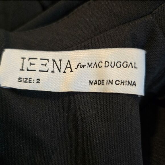 Mac Duggal 26612 Raglan Long Sleeve  High Neck Embellished Gown NWT sz 8 Black - Picture 7 of 7